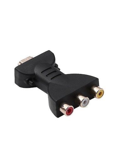 Geeksen Hdmı'den Rgb Rca'ya Video Ses Adaptörü - Altın Kaplama, Direk Çalışma, Oynatıcı'dan Tv'ye Bağlantı