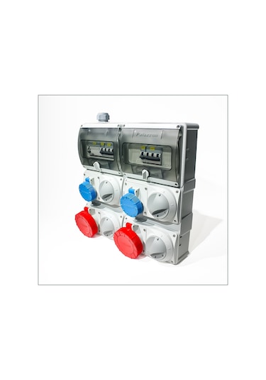 Novsen Ip55 Kombinasyon Panosu 2ad. 3x16a, 2ad. 5x32a Klitli Priz