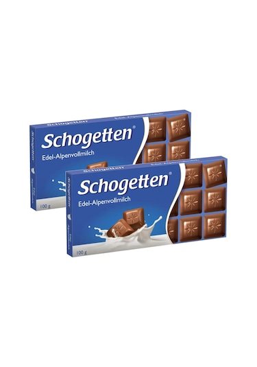 Schogetten Sütlü Çikolata 100 Gr X 2 Adet