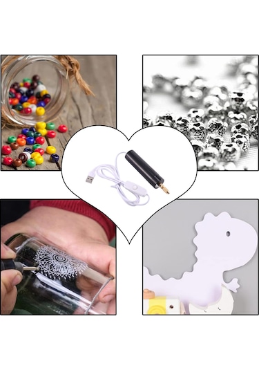 Reçine İçin 0,7-1,2 Mm Mikro-elektrikli El Matkabı Seti, Elektrikli Mini Matkap