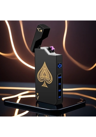 Willowhaven Usb Şarjlı Çift Ark Plazma Çakmak - Gri Altın Ejderha, Aa/uyumlu Gri