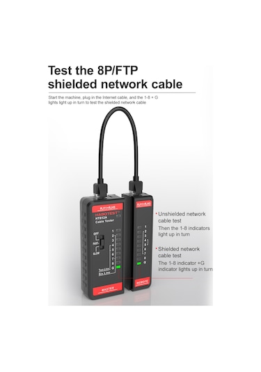 Springsun Habotest Ht812a Rj11/rj45 Ağ Kablo Test Cihazı - 2-8p Hata Tespit & İzleme