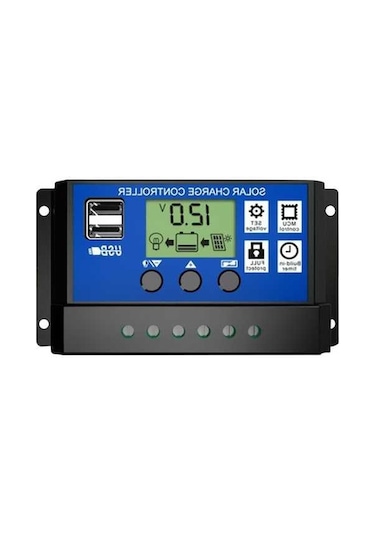 Electric 3 Aşamalı Pwm Şarj Kontrolü, 30a Güneş Şarj Kontrol Cihazı, Ev Ve Sokak Lambaları İçin