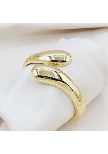 Zarif Damla Kelepçe Gold Gold