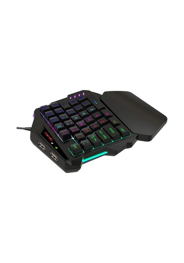 Carrier "hxsj V500 Tek Elle Oyun Klavyesi - Rgb Aydınlatmalı,