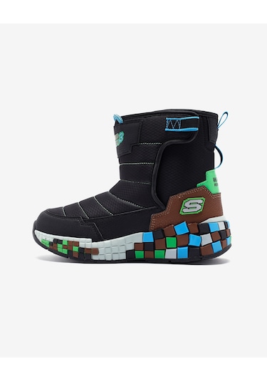 Skechers Megacraft 3.0 Büyük Erkek Çocuk Siyah Spor Ayakkabı 402184l Bkbr Siyah