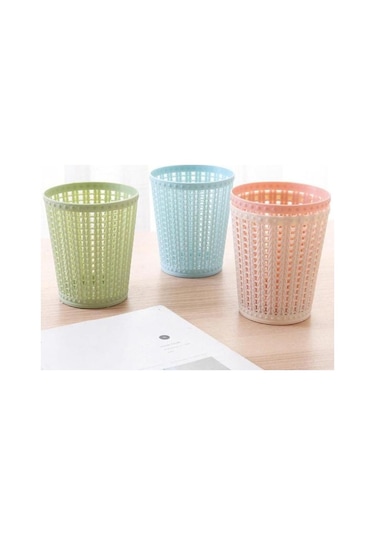 Yeşil Masaüstü Mini Içi Boş Çöp Kutusu Çöp Sepeti Mutfak Oturma Odası Yatak Odası Çöp Kovası