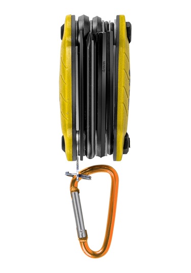 Yaozixa S2 Çelik 8'li Kloplu Bisiklet Tamir Aracı - Antirüzgar, Yüksek Sertlik, Taşınabilir, Sarı Çok Renkli