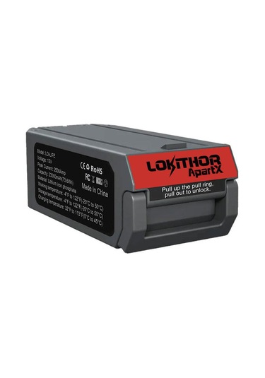 Lokithor Lıfe 12.8volt Lifepo4 2500a Takviye Gücü Apartx İle Uyumlu Yedek Akü