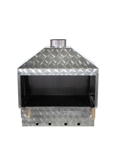 60X40  Set Üstü Davlumbazlı Maltız Izgaralı Mangal MTH-368