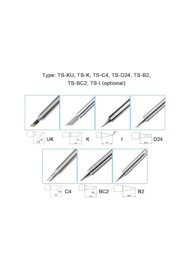 Samdoo Ts101 Ts100 Çelik Lehim Uçları - 7 Farklı Model Hızlı Isınma Ve Dayanıklı