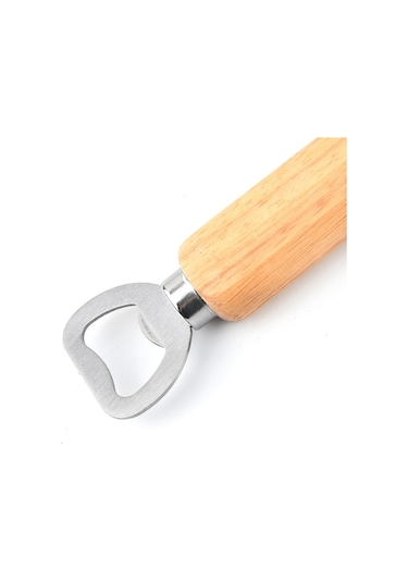 Ahşap Saplı Şişe Açacağı Çok Renkli