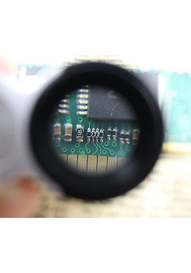 45X 22Mm Katlanır Ölçekli Optik Lens 2 Beyaz Led 1 Uv Led Işıklı