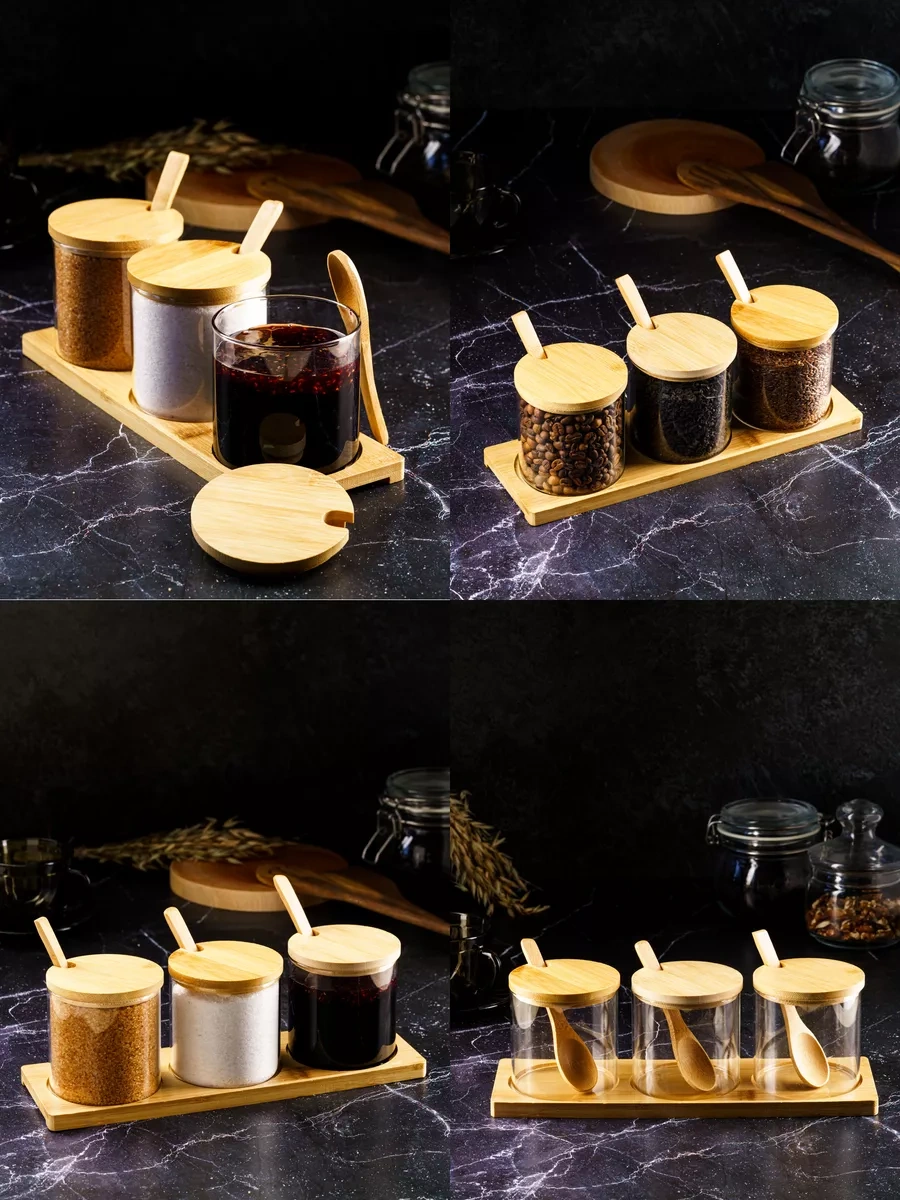 Homehoud Şeker Peçetesi Ve Tuzluk Kapaklı Ve Kaşıklı Set, Şeker Ve Bal İçin 216386244 Beyaz