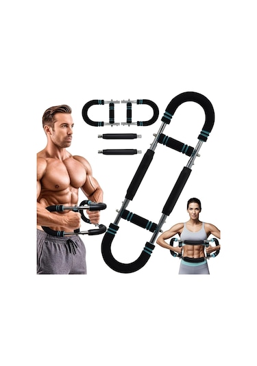 Vücut Antrenmanı Ayarlanır Dirençli Bar Kol Bacak Bilek Omuz Göğüs Kas Güçlendirici Egzersiz Aleti