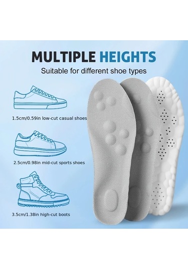 Fochsia Unisex Adım Atan Siyah Yastıklı Ayakkabı Tabanlığı Eu 35-36 Hafızalı Köpük Masaj