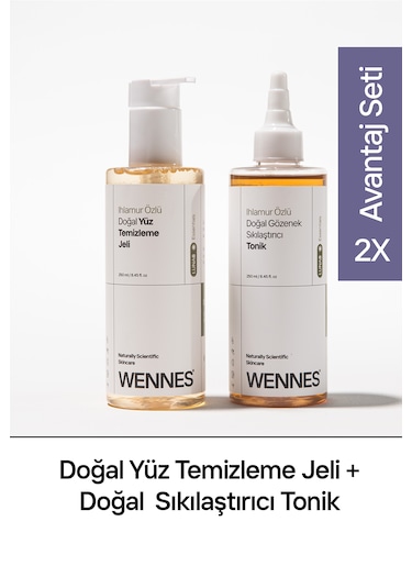 Doğal Yüz Temizleme Jeli Doğal Tonik Avantajlı Set