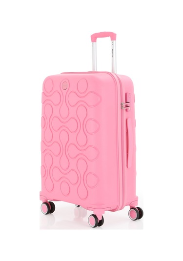 Mçs Polipropilen 3lü Valiz Seti Büyük & Kabin & Makyaj V376 S23sy1000053-set 00020 Pembe