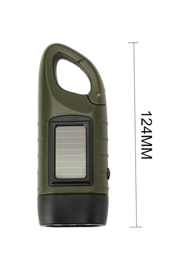 Ranyeek Dışarıda Kullanıma Uygun Güneş Enerjili El Feneri, Elden Çevirerek Şarj Edilebilir, Led Işık, Pil Gerektirmeyen Kompakt Aydınlatma Aleti Çok Renkli