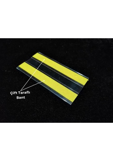 10 Adet C Tipi 5 x 10 CM Depo Raf Etiketlik Yapışkanlı İsimlik