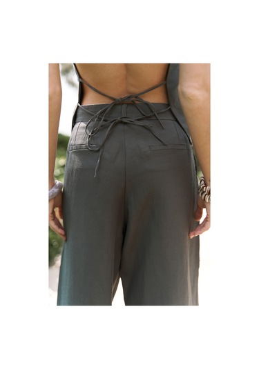 Nagmetah Sırt Pencereli Antrasit Yelek Pantolon Takım Antrasit