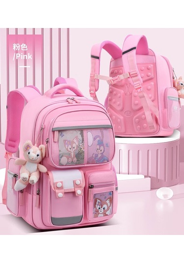 2025 Yeni Çocuk Okul Çantası Pembe Büyük Boy