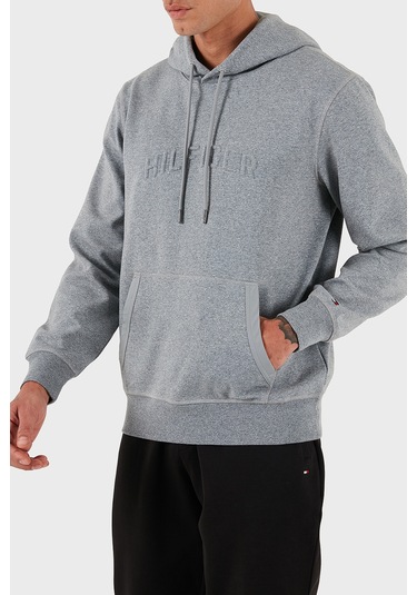Tommy Hilfiger Erkek Sweat Mw0mw39402 Pmr Gri Gri Tommy Hilfiger Erkek Sweat Mw0mw39402 Pmr Gri Gri