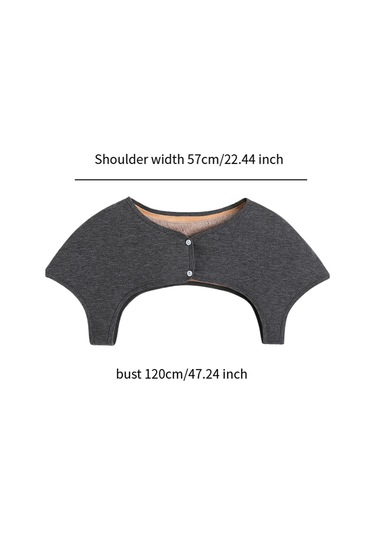 Suntek Giyilebilir Omuz Sargısı Şal Koruyucusu Yaşlı 2xl Koyu Gri