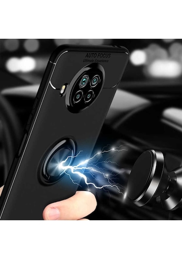 Xiaomi Redmi Note 9 Pro 5G Kılıf Yüzüklü Magnetli Ravel Case