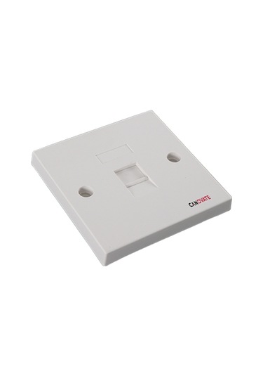 Canovate 25 Adet Faceplate 1 Port 86X86 Fildişi Renkli Data Prizi
