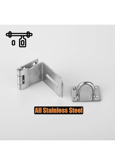 Kapı Mandalı 90 Derece, İtmeli/sürgülü/ahır Kapısı İçin Paslanmaz