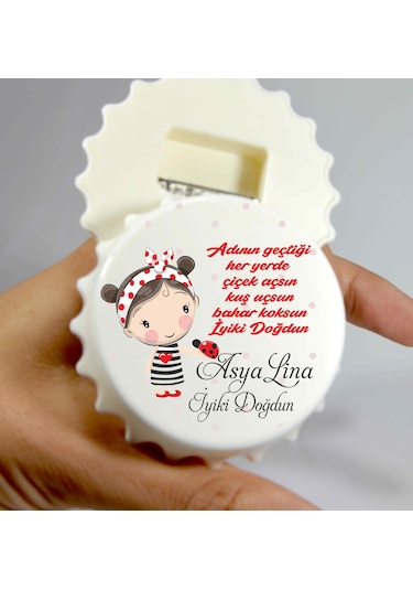 Baskiistiyorumm Hoşgeldin Bebek Açacak Magnet Açacaklı Kapak Şeklinde Magnet (387476243)