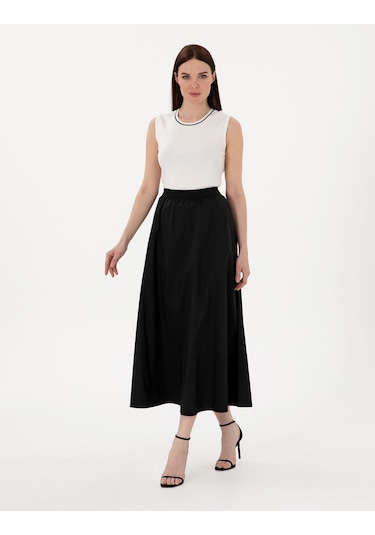 Pierre Cardin Kadın Siyah Etek Dokuma 50301215-vr046 Siyah