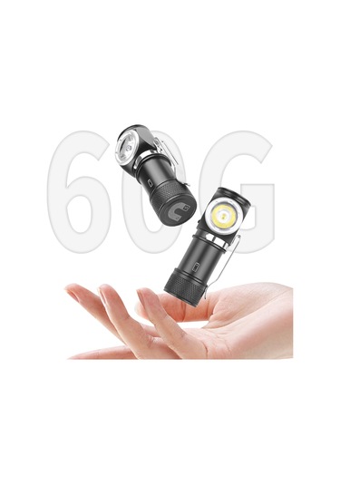 Teltree P8 Led El Feneri, Type-c Şarjlı, 500-600 Lumens, 100-200m Menzil, Mıknatıs Ve Kalem Klasörü, Hafif Ve Kompakt, Ipx4 Su Geçirmez