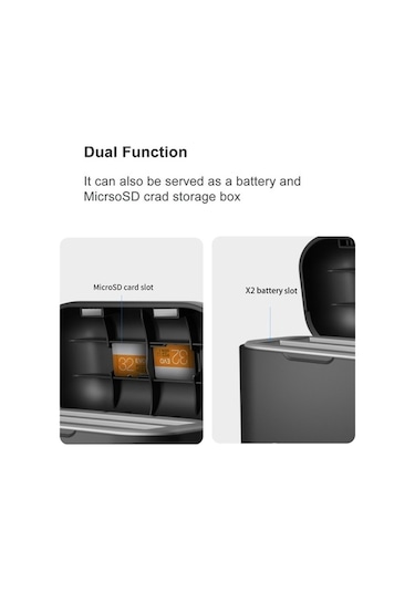 Ebitda Cbtx Insta360 One X2 Amagisn Pil Hızlı Şarj Kutusu İçin Pil Dolma Seti Çok Renkli