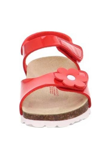 Superfit 6-00118 Kız Çocuk Kırmızı Mantar Sandalet Kırmızı
