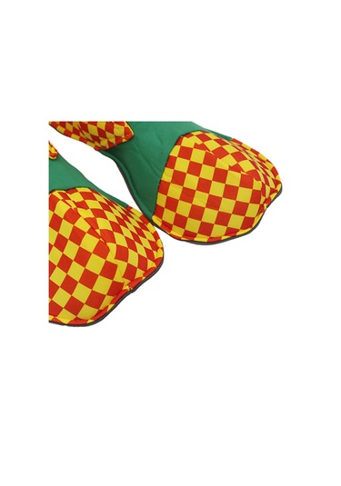 Suntek Yetişkin Palyaço Ayakkabıları Maskeli Balo Yeşil