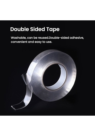 Konesam "su Geçirmez Çift Taraflı Akrilik Bant - 3cm Genişlik, 5m Uzunluk, İz Bırakmayan"