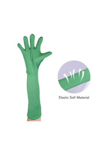 Lemestar Mavi Esnek Lifli Fotoğraf Çekim Kullanıma Uygun Uzun Parmak Eldiveni