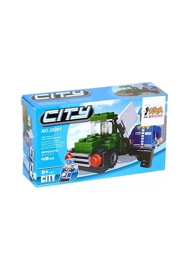 Asya Bricks 0131 25201 City Blok Seti 49 Parça