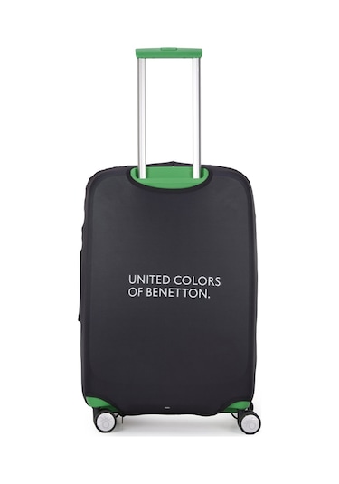 United Colors Of Benetton Kabin Boy Koruyucu Valiz Kılıfı Likralı Siyah Siyah