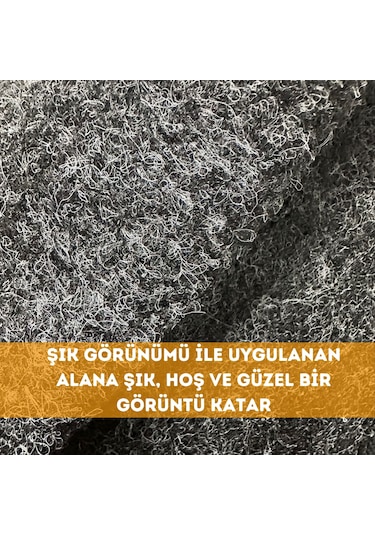 Kendinden Yapışkanlı Kaplama Oto Zemin Kapı Dayanıklı 3mm Antrasit