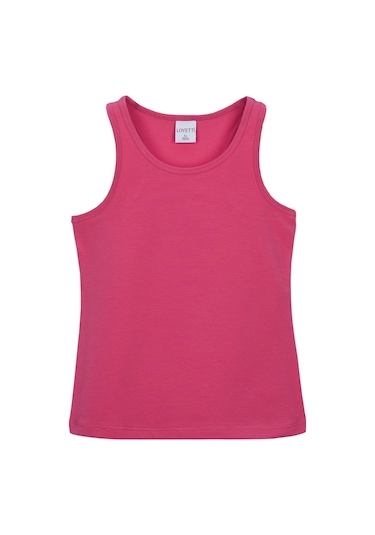 Lovetti Fuşya Kız Çocuk Düz Basıc Yüzücü Atlet Fuşya