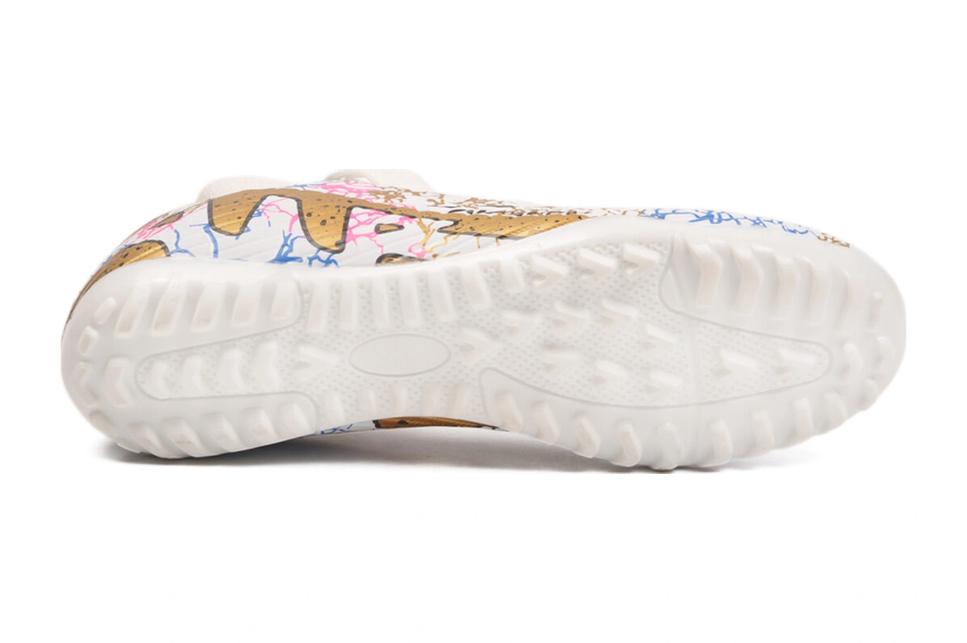 Beyaz Altın Çoraplı Erkek Halı Saha Ayakkabısı Air 565 M Beyaz-altın