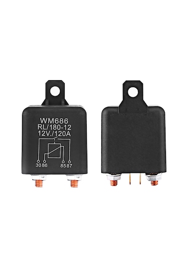 Yaozixa 12v 120a Yüksek Akım Araç Rölesi - 4 Pinli Nylon Kasa, Araba-van-bot Uyumlu, Düşük Akımı Yüksek Akıma Dönüştürücü