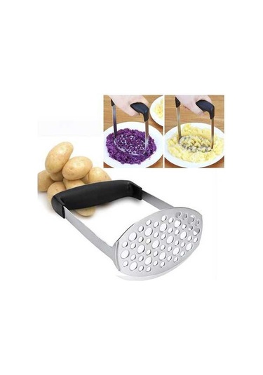 Dancemonkey Cbtx Geniş Yatay Saplı Paslanmaz Çelik Kabak Patates Ezici, Ergonomik Tasarım Çok Renkli