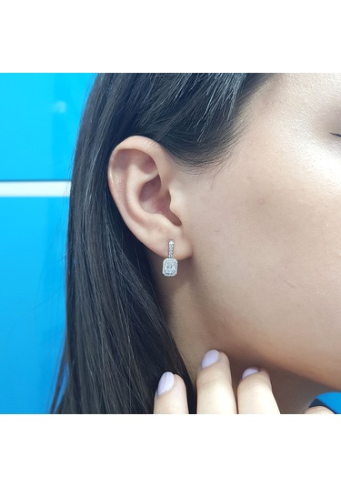 Lova 0,56 Karat Baget Pırlanta Küpe - 3040069