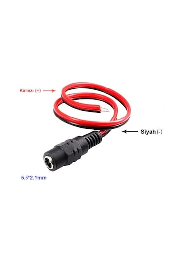 SpeedUF Güvenlik Kamerası 12V Dc Dişi Power Jack 100-50-25-10ADET