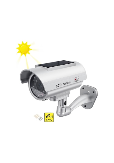 DailyLink Hırsız Caydırıcı Güneş Enerjili Sahte Kamera LED Işık