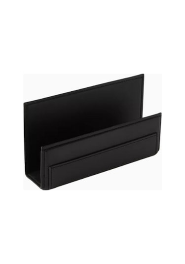 Ralph Lauren Brennan Deri Letter Rack Pratik Ofis Gereçleri Siyah
